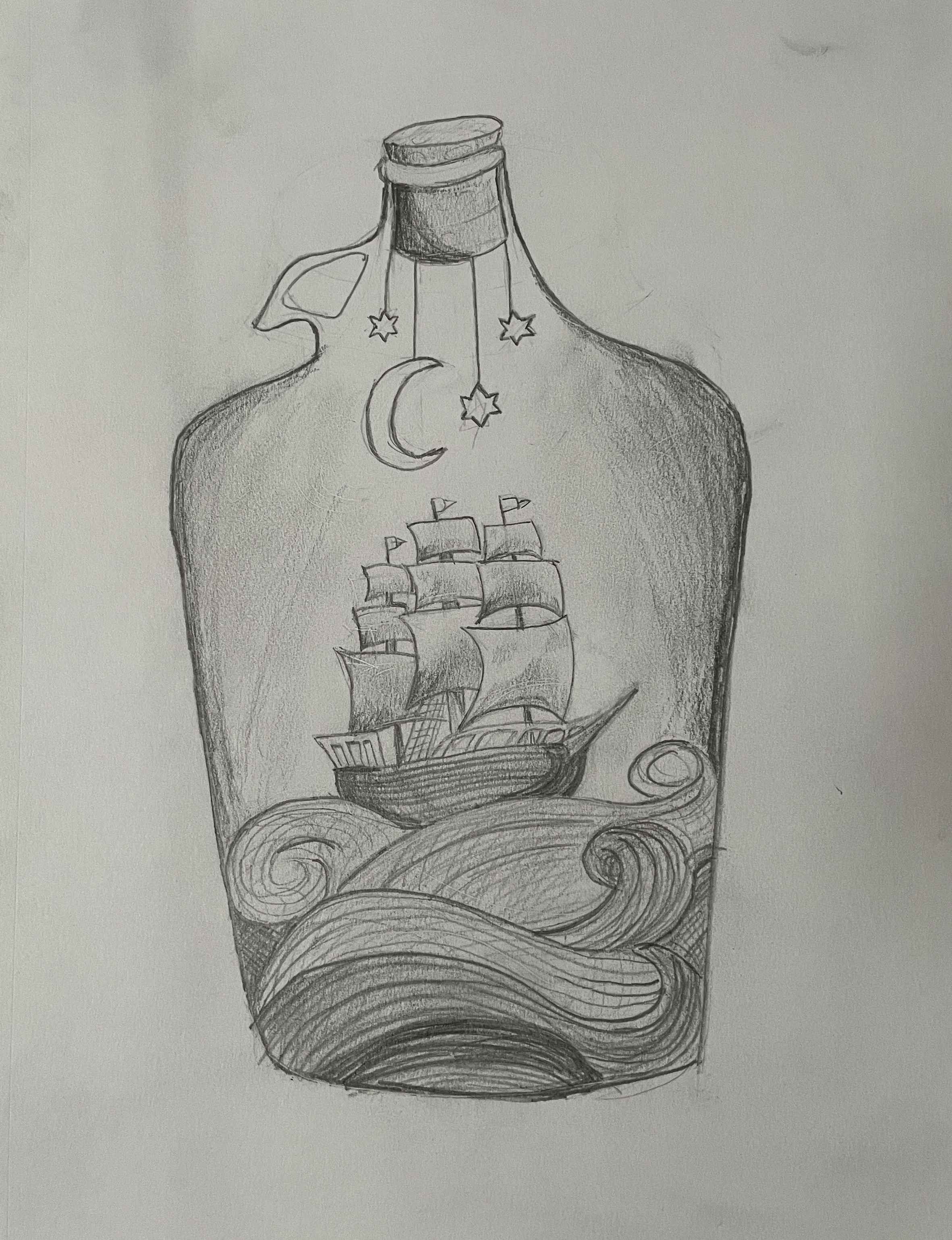 Black and White Illustration